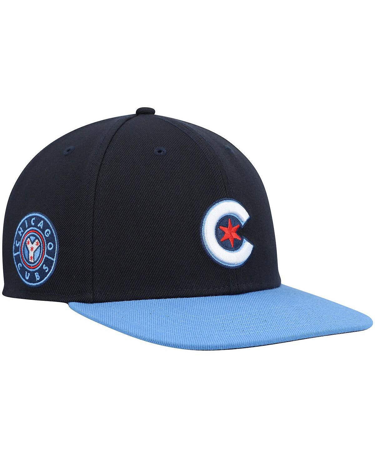 Мужская темно-синяя кепка Chicago Cubs City Connect Captain Snapback '47 '47 Brand