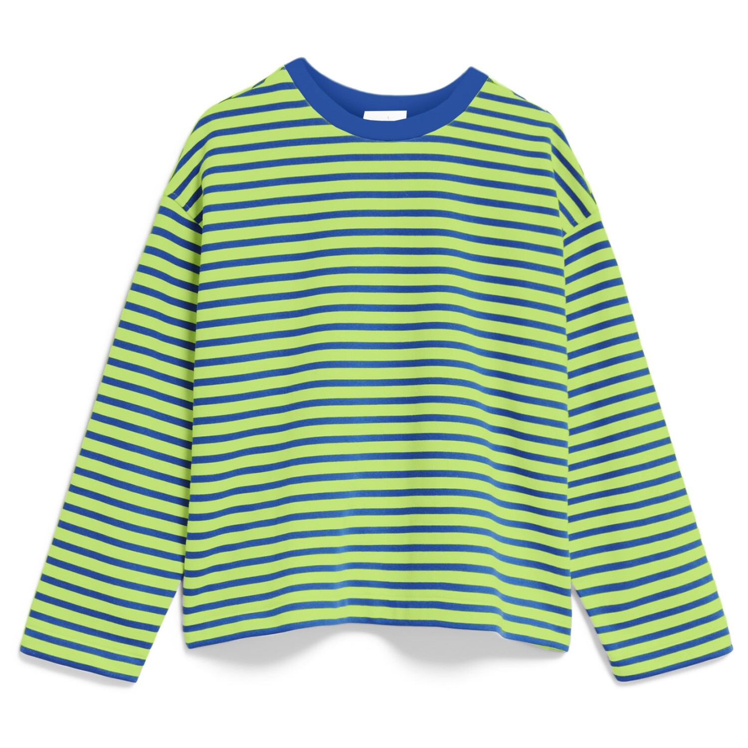

Пуловер Armedangels Women's Frankaa Stripe, цвет Super Lime/Dynamo Blue