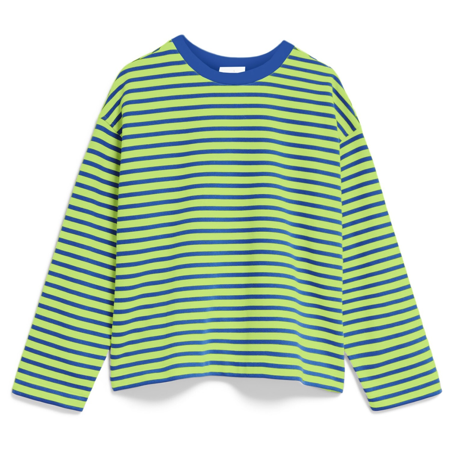 Пуловер Armedangels Women's Frankaa Stripe, цвет Super Lime/Dynamo Blue