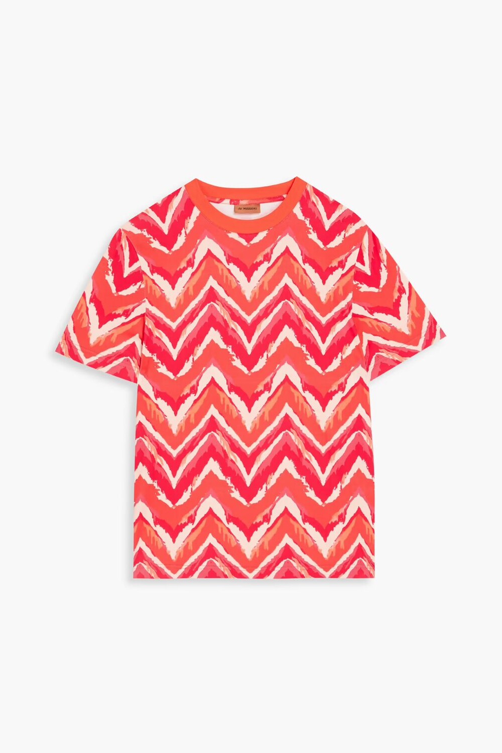 

Футболка из хлопкового джерси с принтом Missoni, розовый