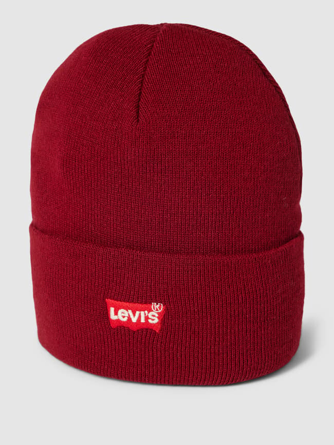 

Шапка с вышивкой логотипа модель "RED BATWING" Levi's, темно-красный