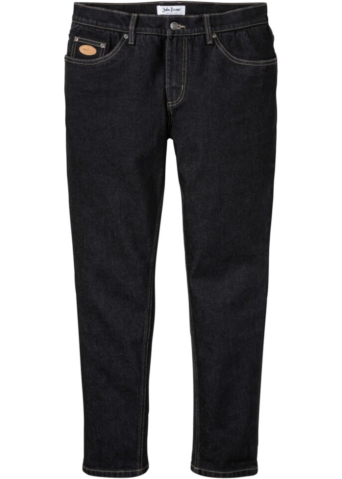 

Джинсы эластичного кроя обычного кроя зауженные John Baner Jeanswear, черный