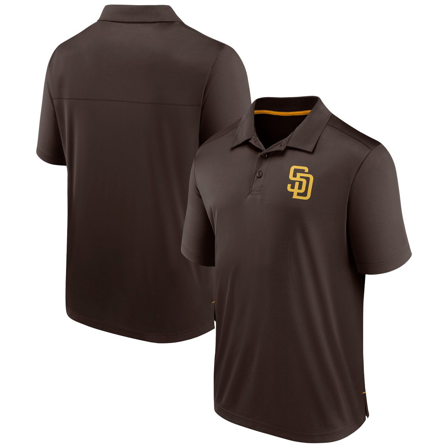 Мужская фирменная коричневая футболка-поло San Diego Padres Fanatics