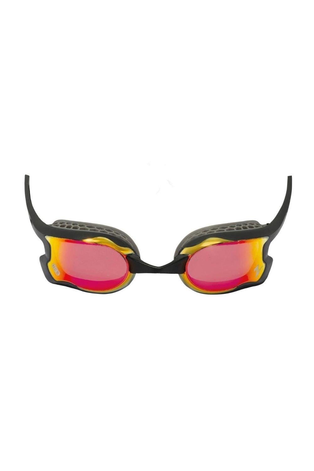 Очки для плавания с зеркалом Raptor HCB Zoggs, красный sailfish swim goggle storm grey очки для плавания