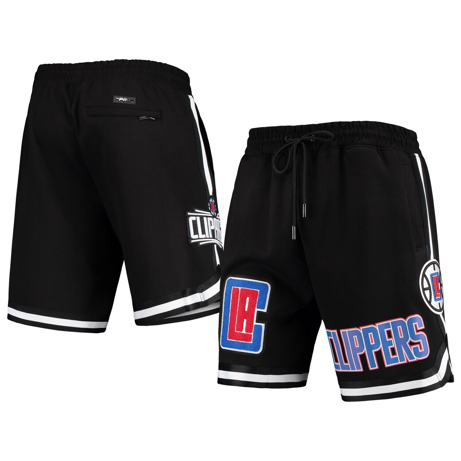 

Мужские шорты из синели Pro Standard LA Clippers черного цвета