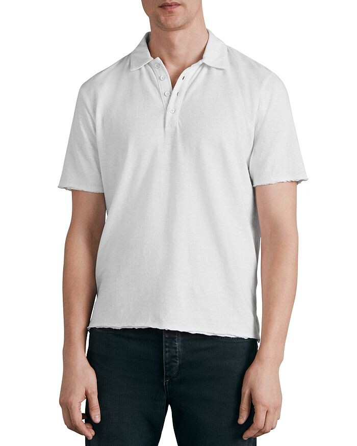 

Поло с короткими рукавами из смесовой льняной ткани rag & bone