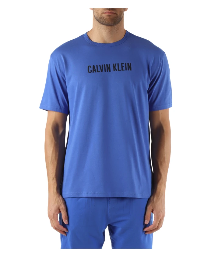 

Хлопковая футболка Intense Power Lounge Calvin Klein, синий