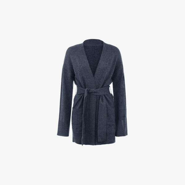 

Вязаный кардиган alaia с v-образным вырезом House Of Cb, цвет charcoal cashmere