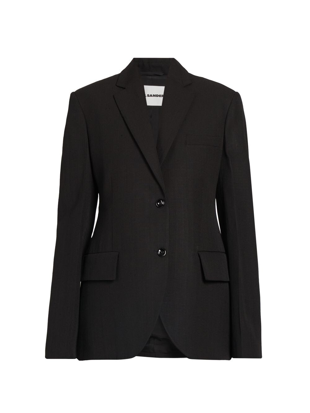 

Свободный блейзер с двумя пуговицами Jil Sander, черный
