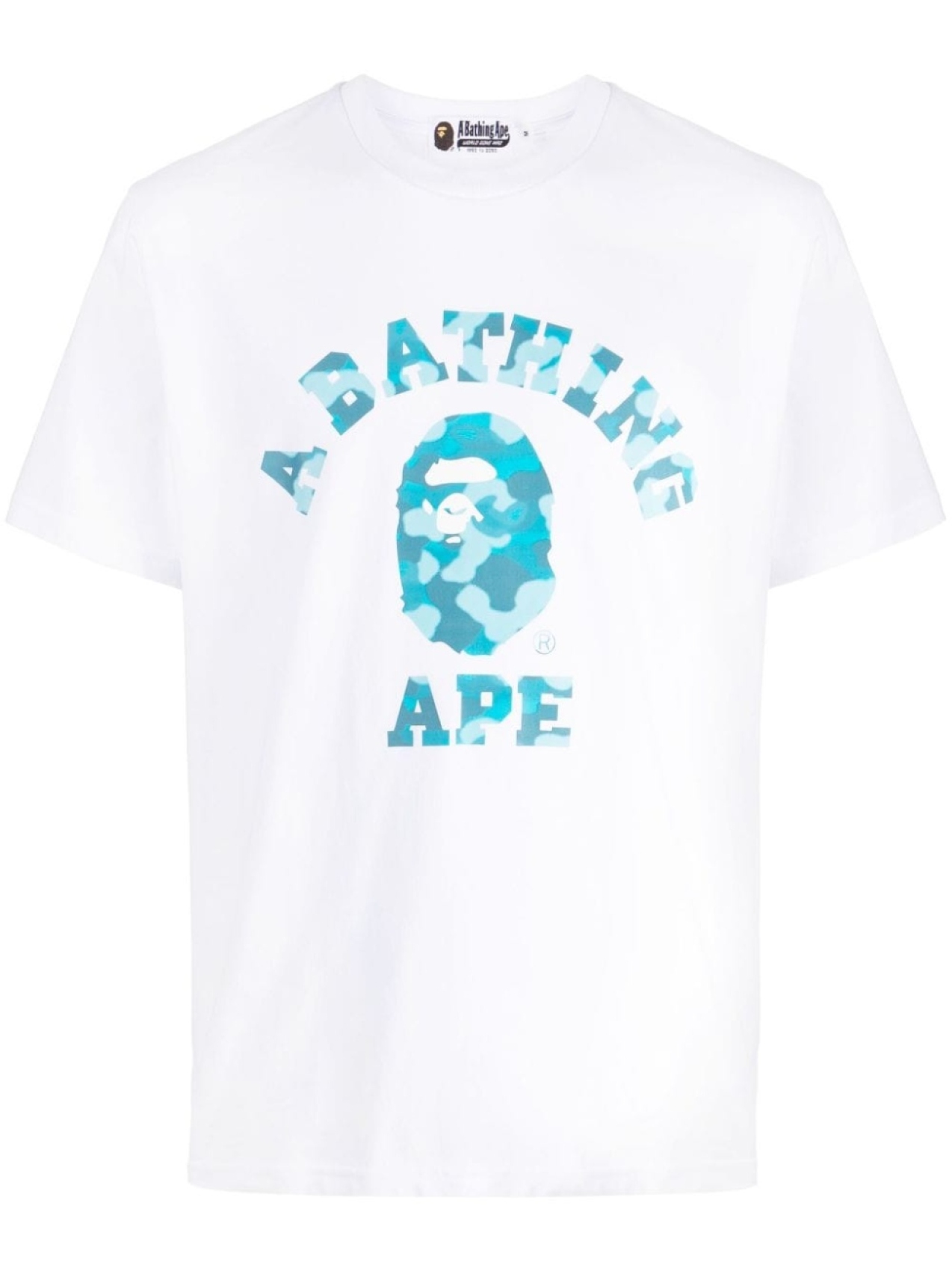 

A BATHING APE футболка Radiation College с камуфляжным принтом, белый