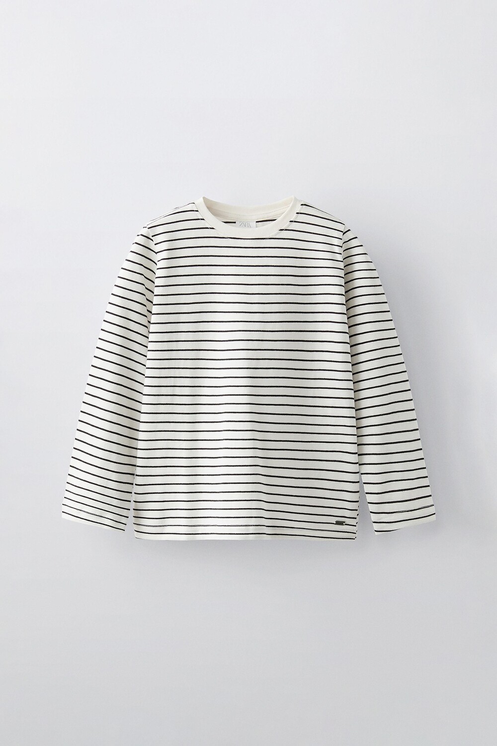 

Полосатая футболка с аппликациями ZARA, цвет stripes