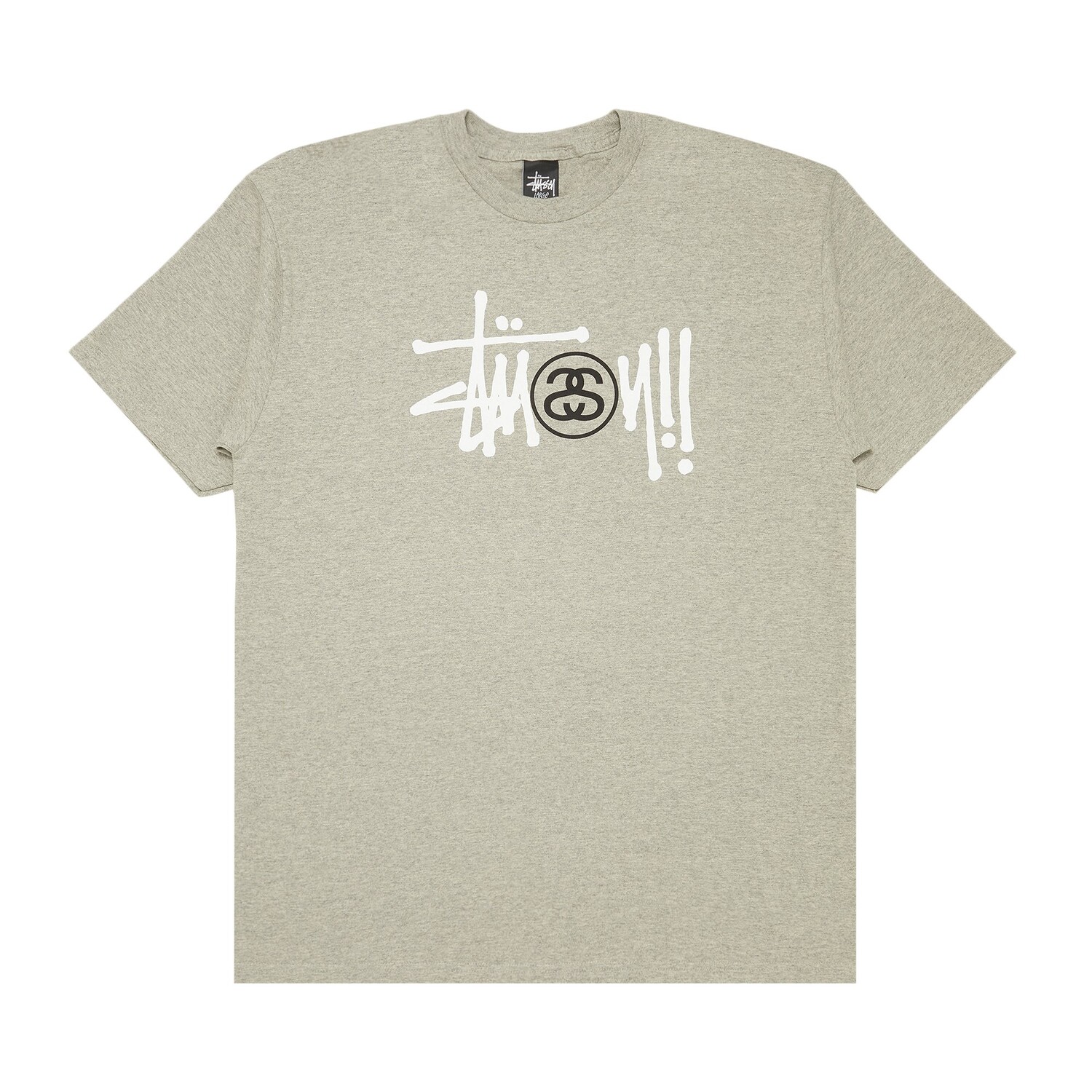 Футболка Stussy Basic Logo SS Stock, Grey Heather