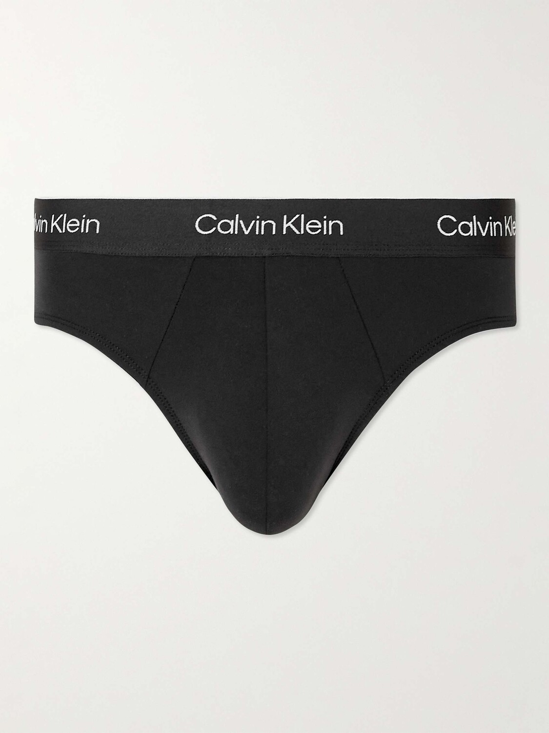 

Эластичные трусы из переработанного джерси CALVIN KLEIN UNDERWEAR, черный