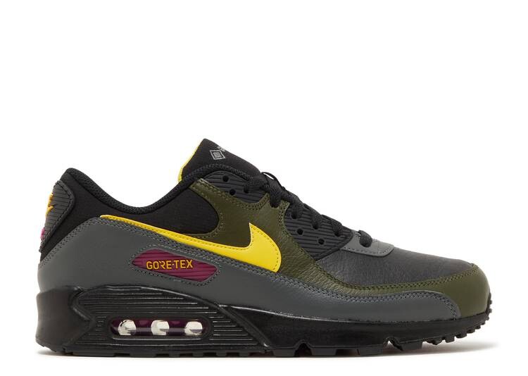 

Кроссовки Nike AIR MAX 90 GORE-TEX 'TOUR YELLOW CARGO KHAKI', черный