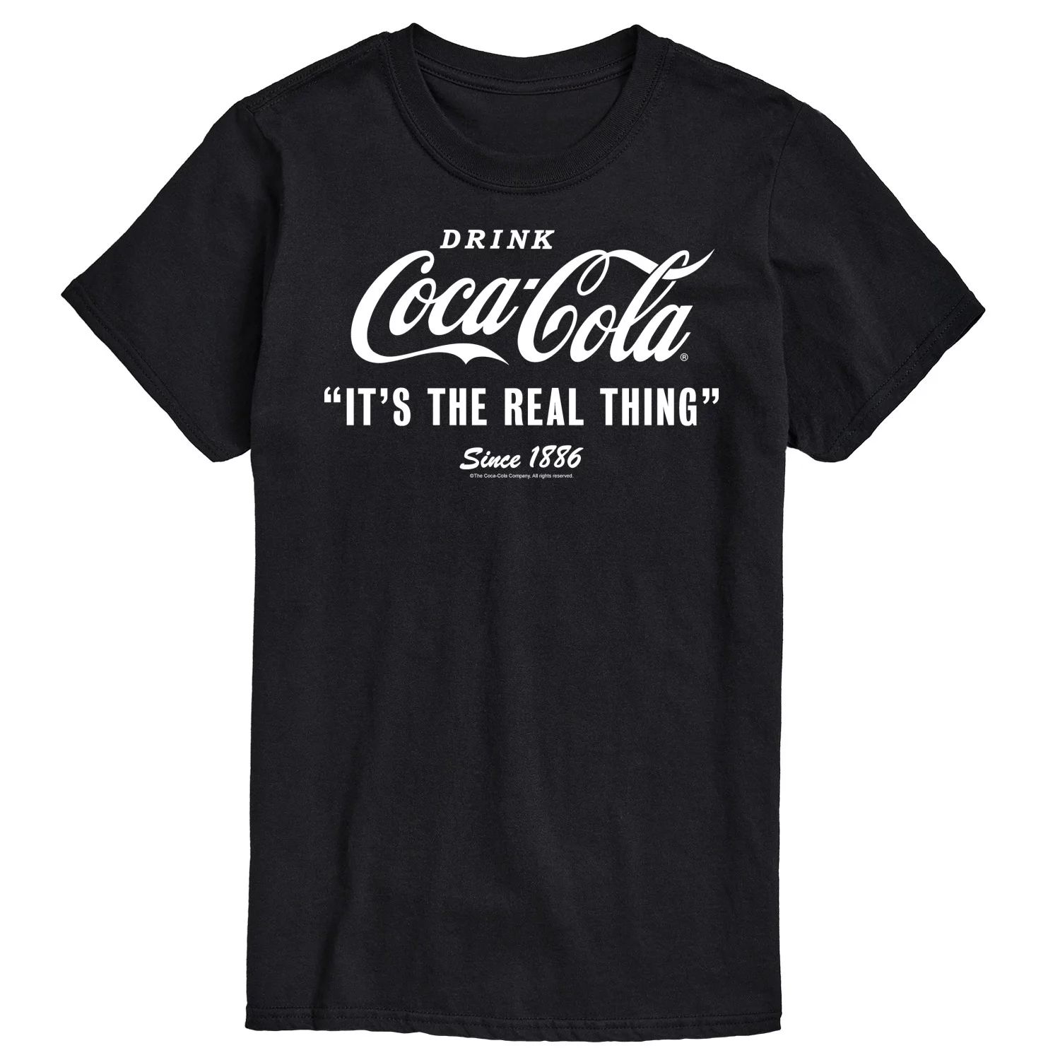 Мужская футболка с рисунком Coca-Cola It A Real Thing License, черный