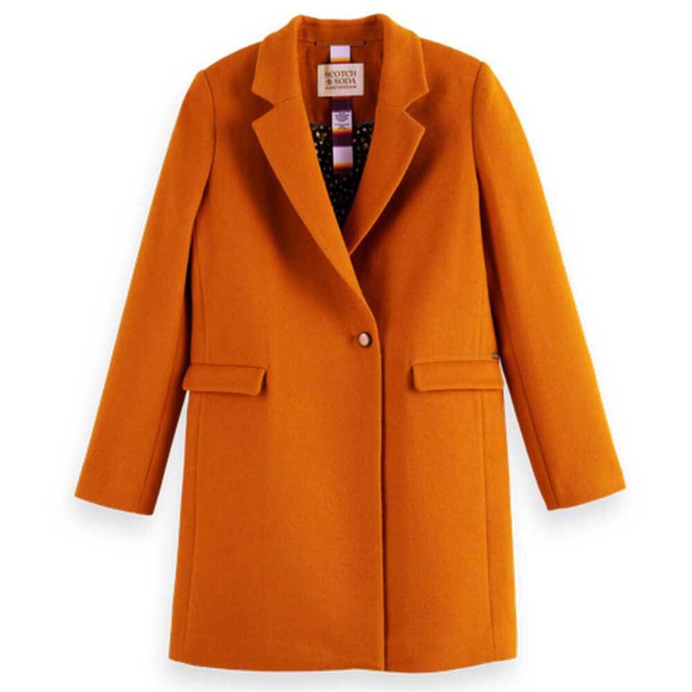

Пальто Scotch & Soda Classic Wool, оранжевый