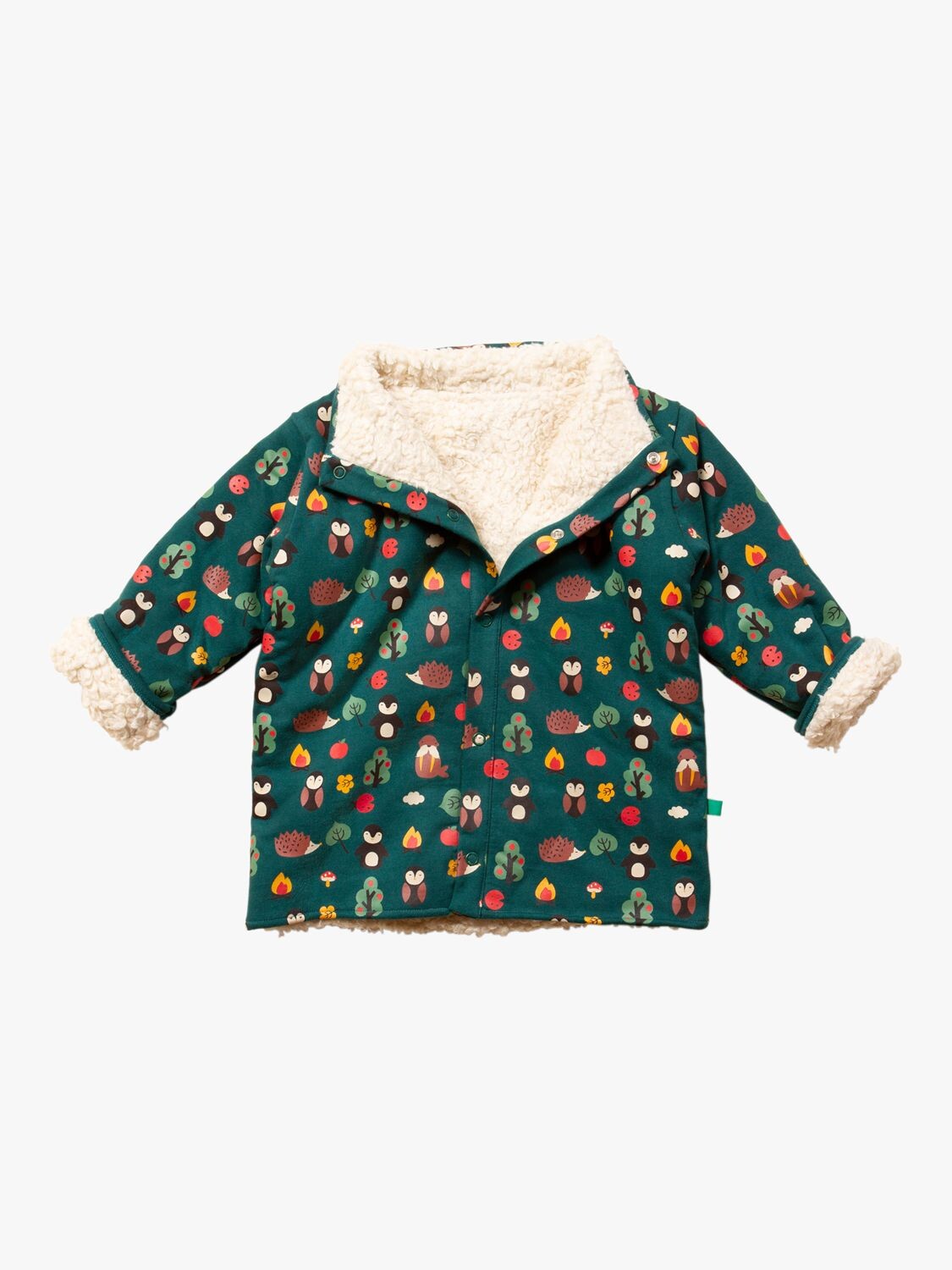 

Двусторонняя куртка из шерпы Baby Woodland Walk Little Green Radicals, мульти