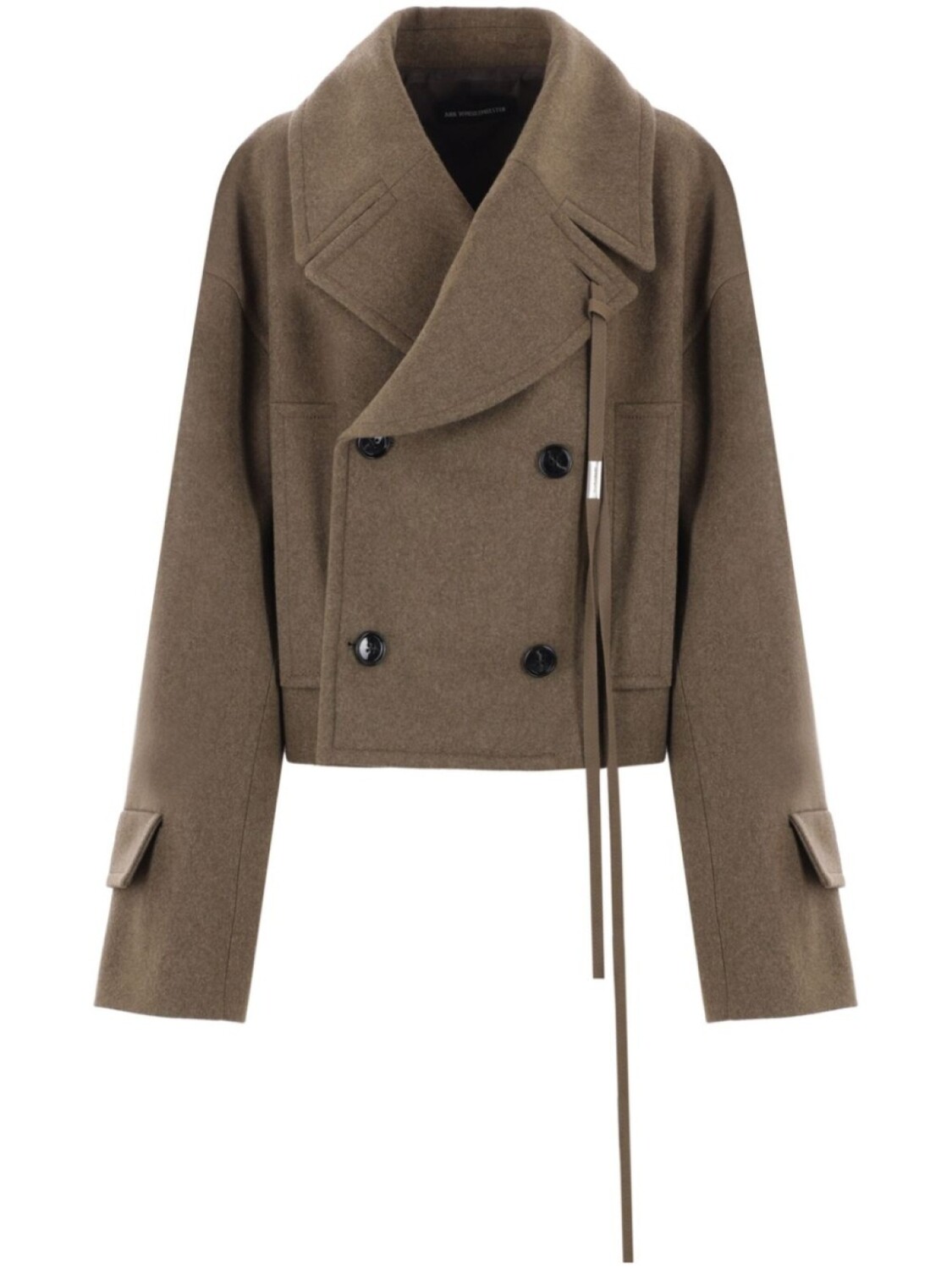 

Ann Demeulemeester куртка с фирменными ремешками, коричневый