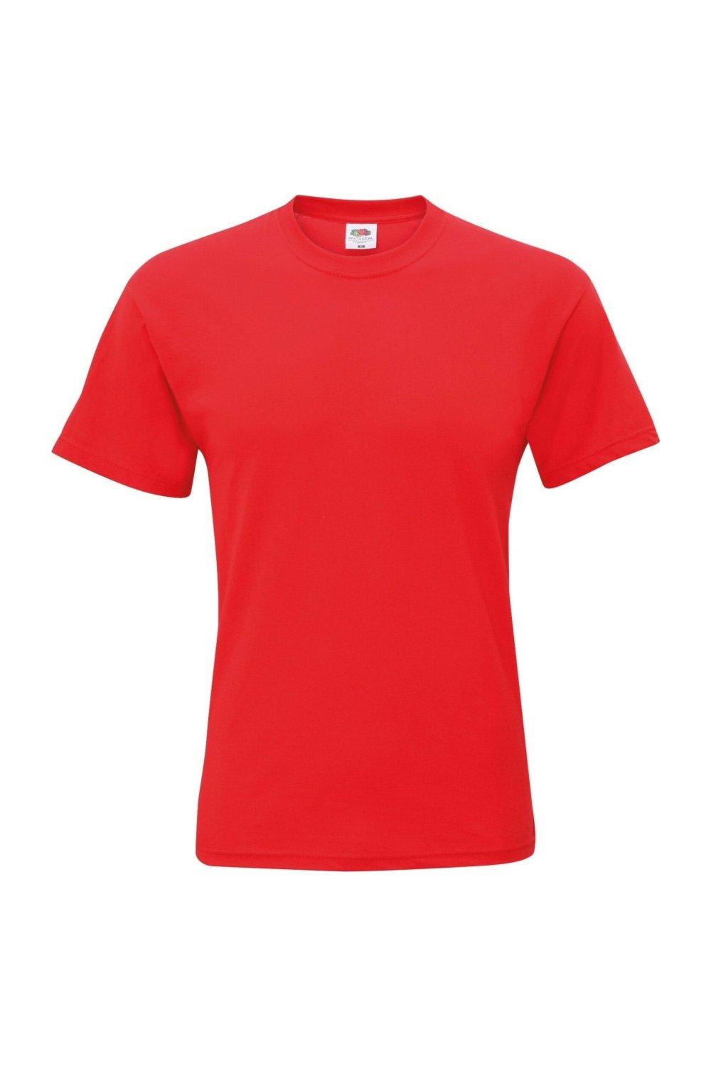 Оригинальная футболка с коротким рукавом Fruit of the Loom, красный