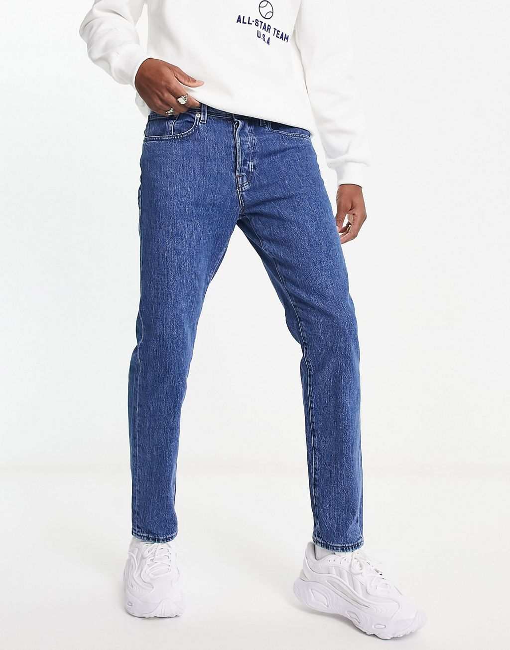 Синие узкие джинсы Selected Homme черные узкие джинсы selected homme