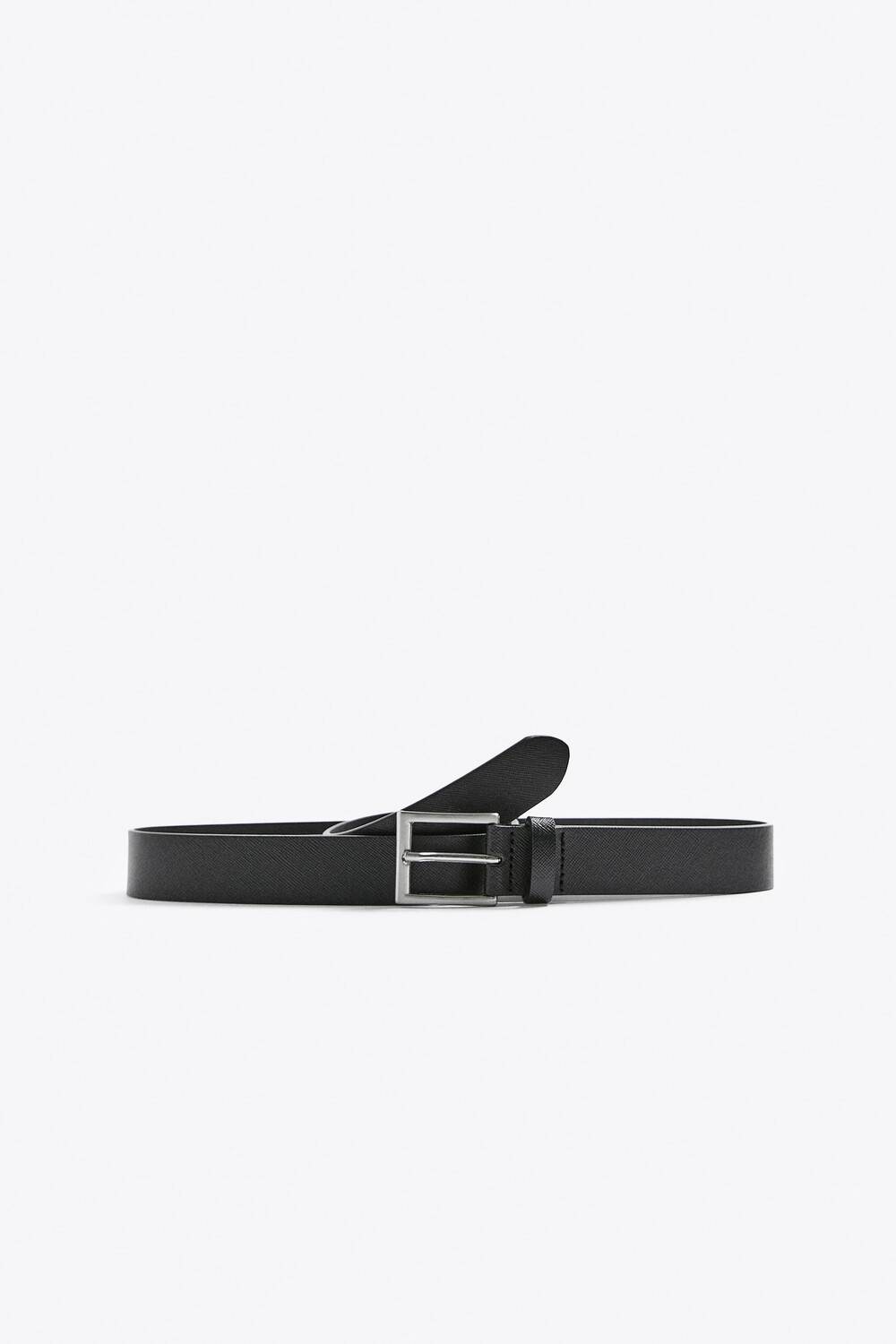 

Кожаный ремень Zara, черный