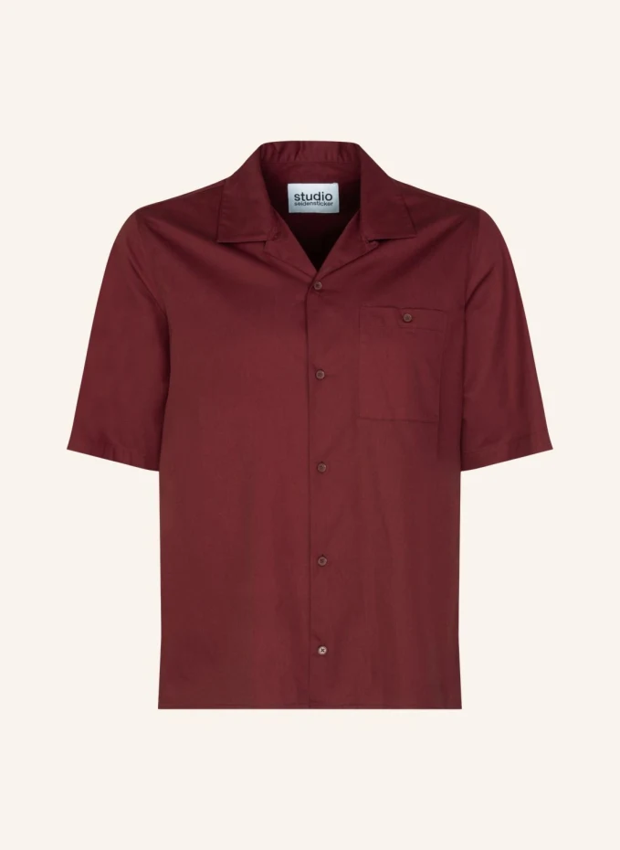 Курортная рубашка, повседневная рубашка стандартной посадки Studio Seidensticker, красный