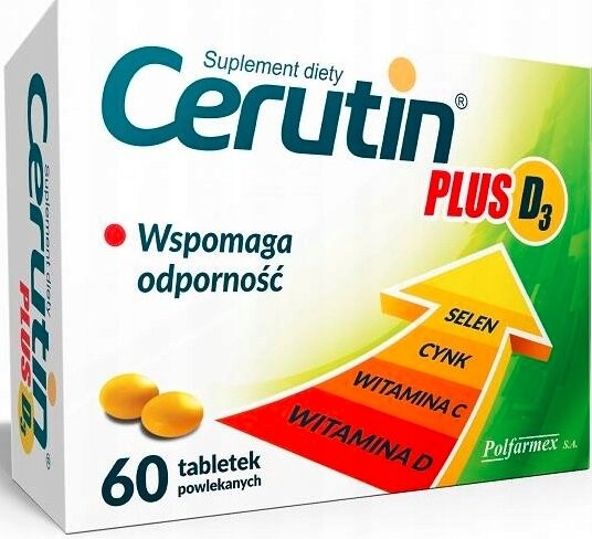 

Церутин, Плюс, витамин Д3, иммунитет 60 таб. Polfarmex