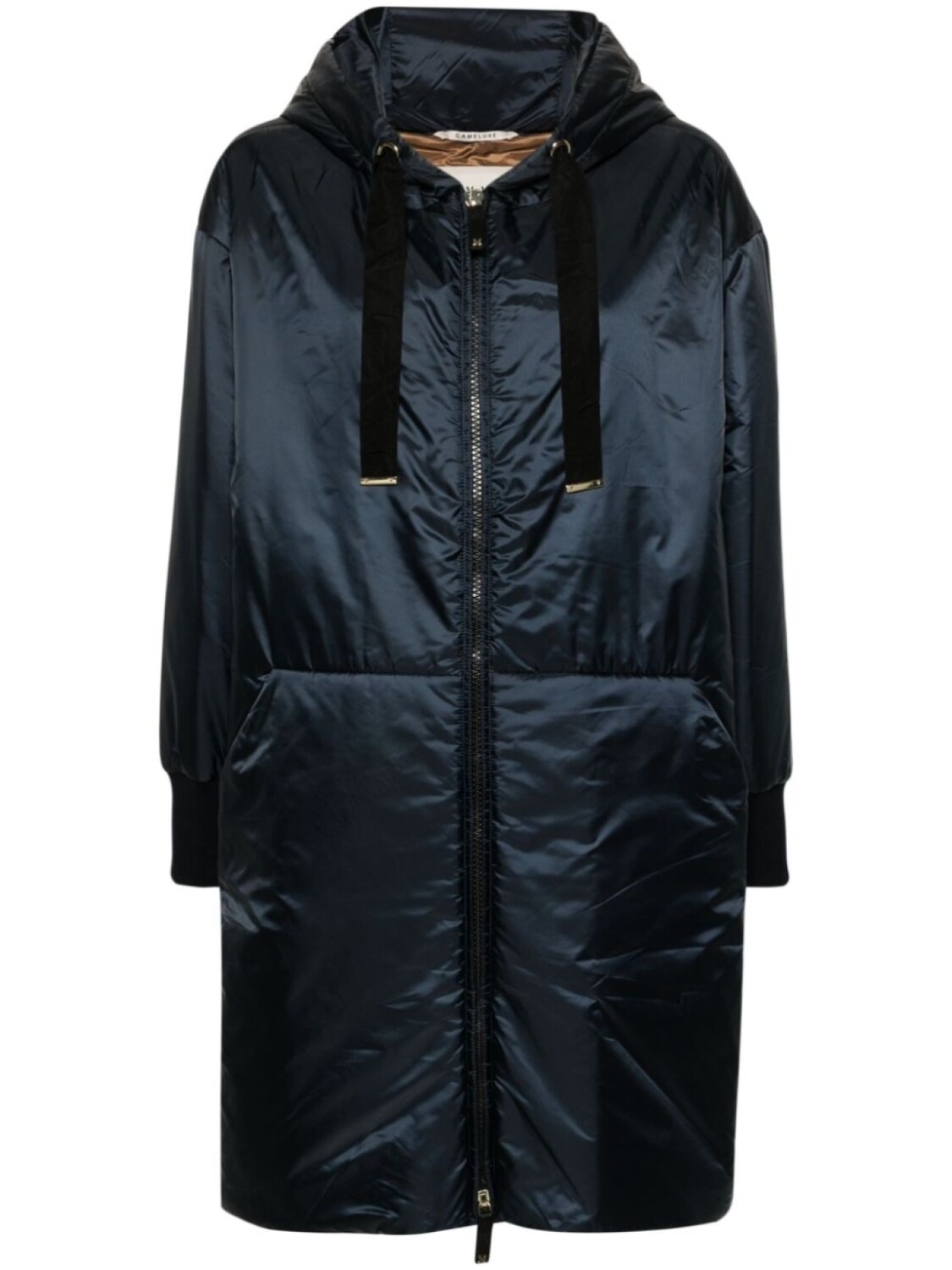 

Max Mara пальто на молнии с капюшоном, синий