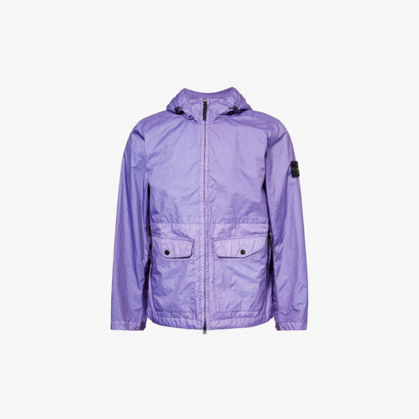 

Куртка-ракушка membrana с фирменной нашивкой Stone Island, цвет lavender
