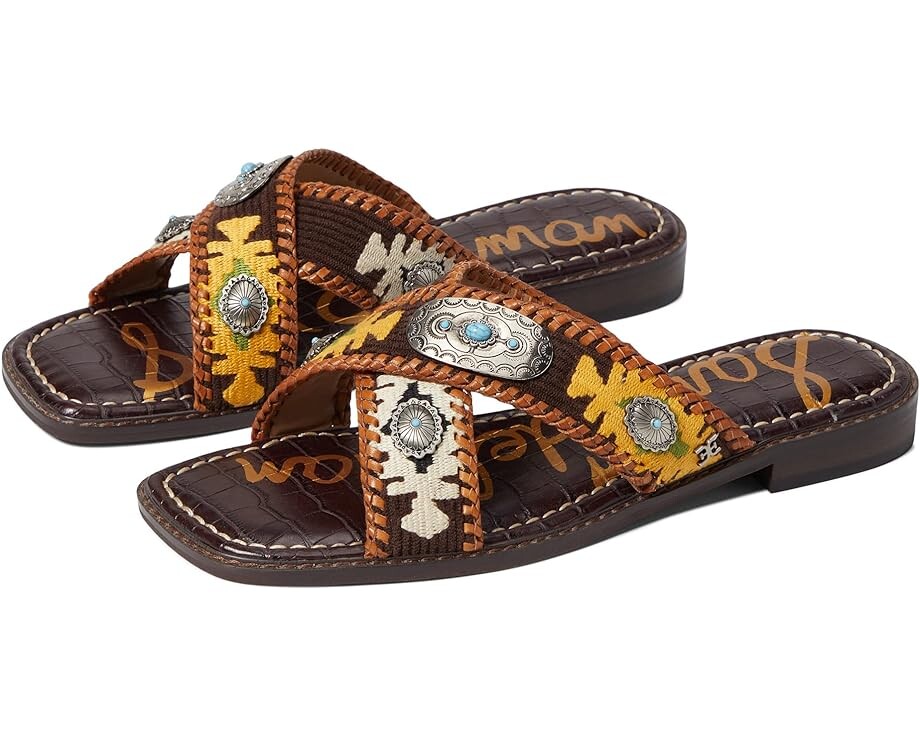 

Сандалии Sam Edelman Hagen, цвет Brown Multi Fabric