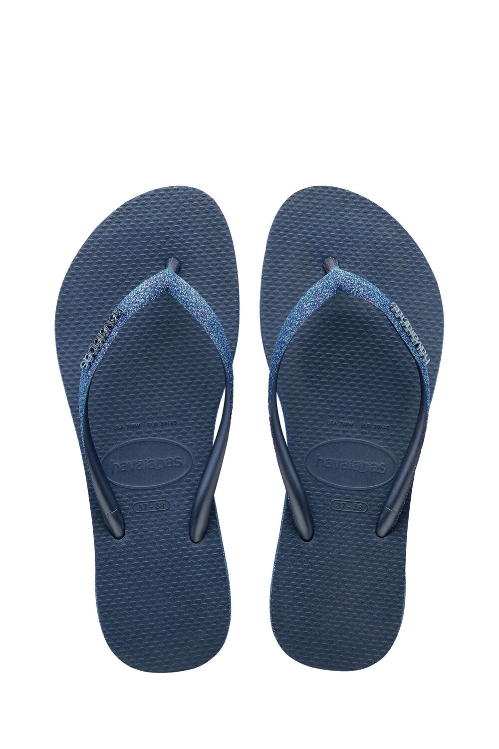 

Узкие шлепанцы Ii с блестящей отделкой Havaianas, синий
