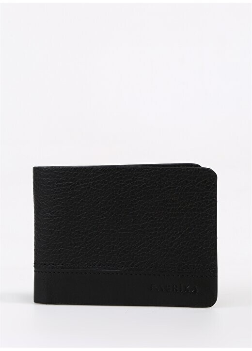 

Черный мужской кожаный кошелек 105X85X2 см Frk 330 Flt Leather черный Fabrika, черный