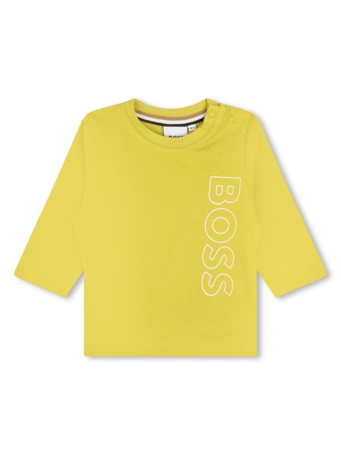 

BOSS Kidswear футболка с тисненым логотипом, желтый