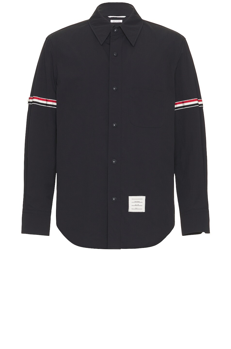 

Куртка Thom Browne Snap Front Shirt, темно-синий