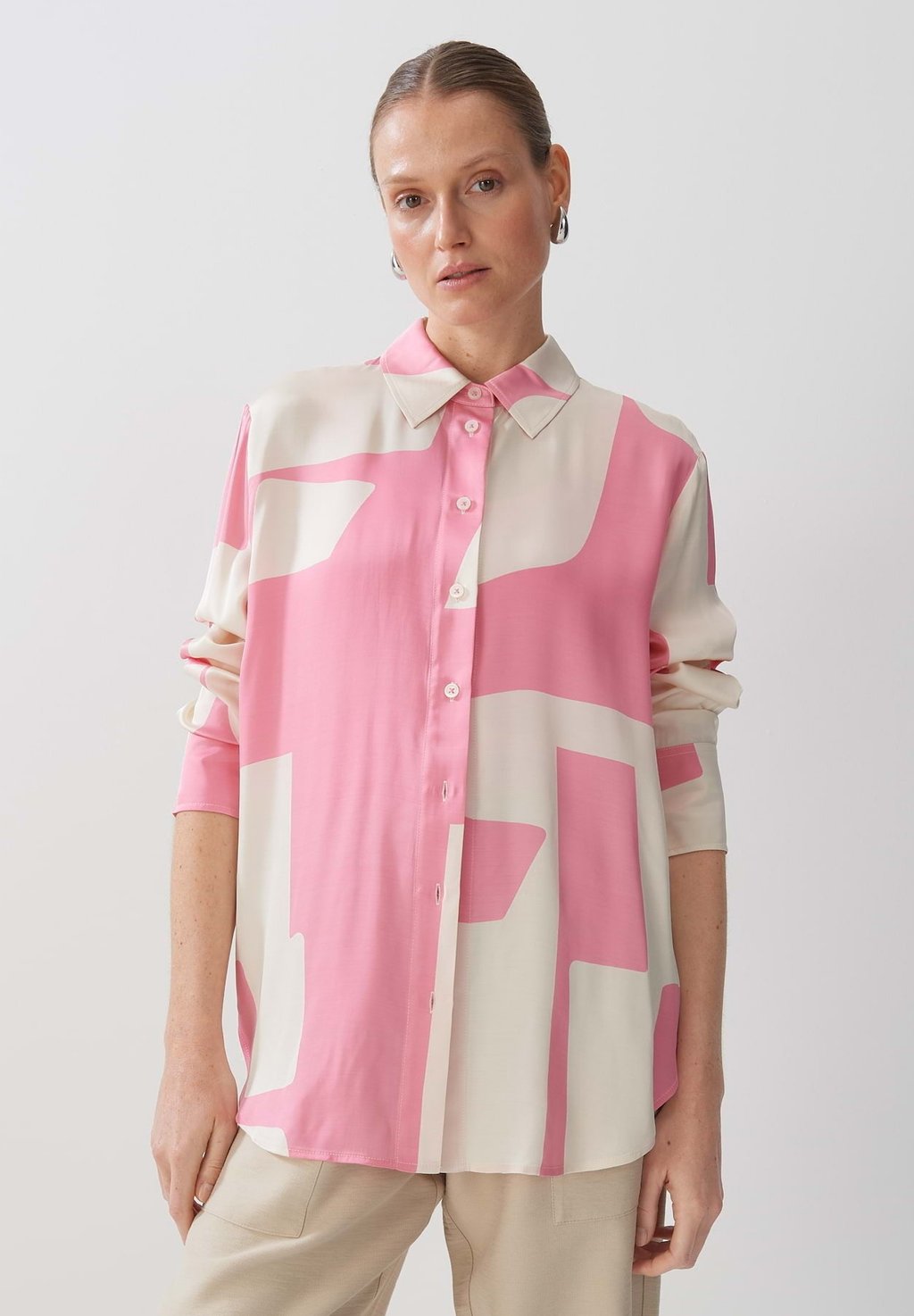 Блузка-рубашка LANGARM ZISABEL MOTION someday., цвет faded pink
