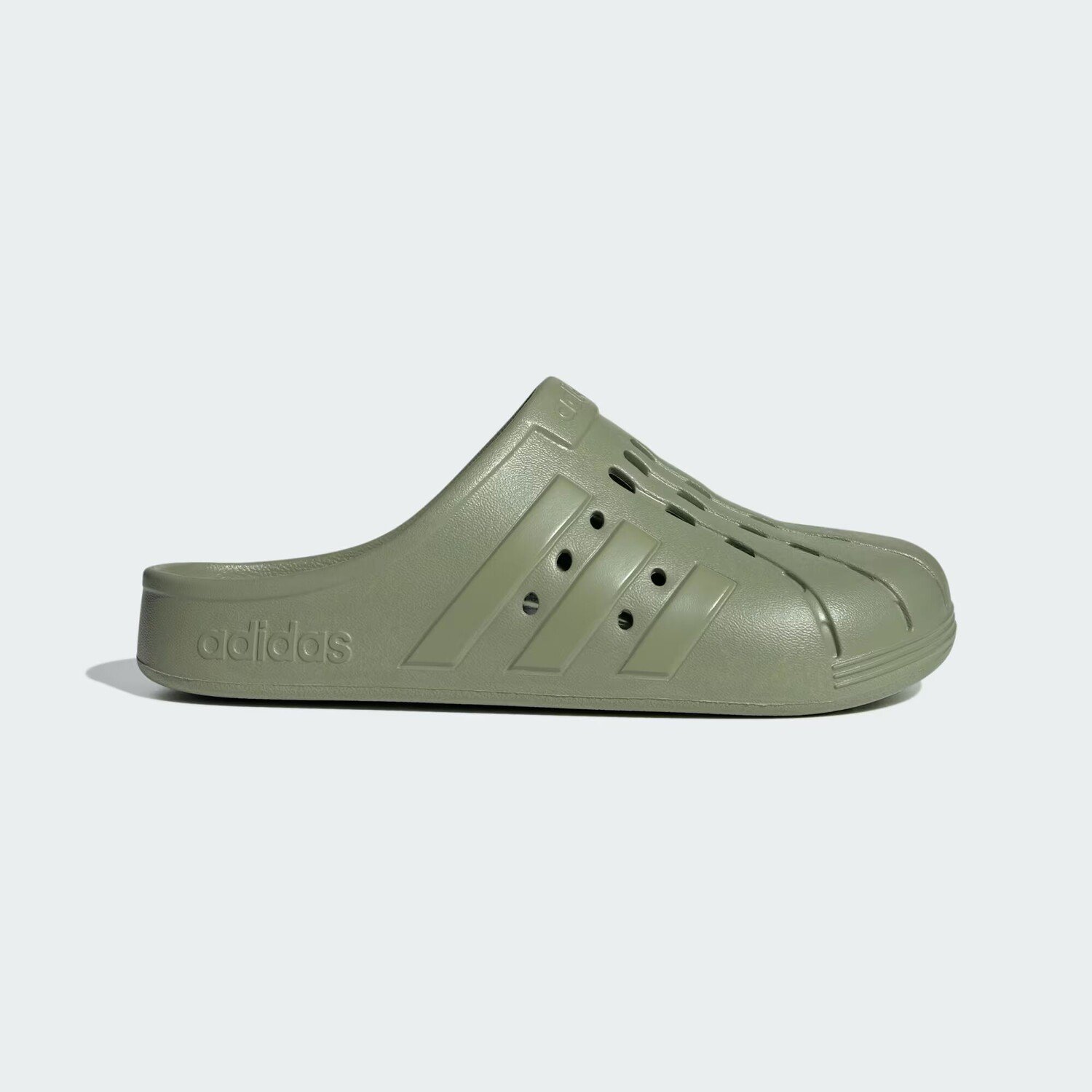 

Сабо Adilette Adidas, цвет Tent Green/Tent Green/Tent Green