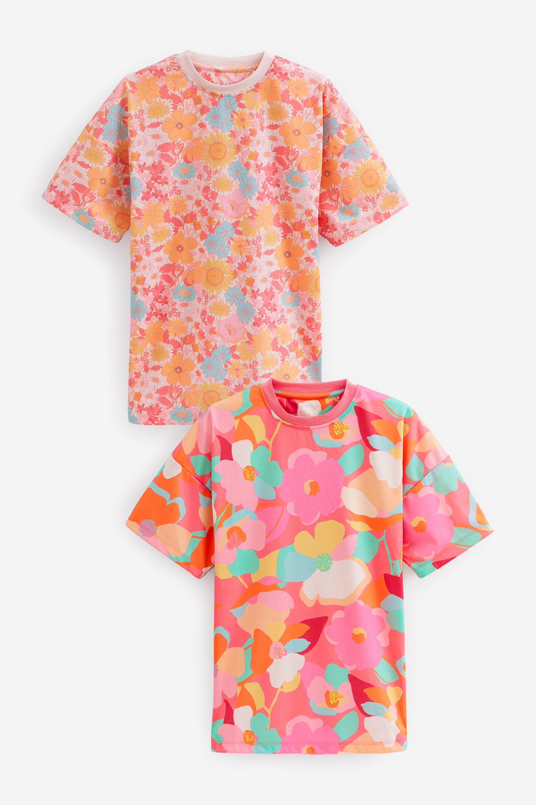 Комплект из 2 ночных рубашек Next, розовый комплект из двух ночных рубашек принт кампус 18 лет 168 см серый