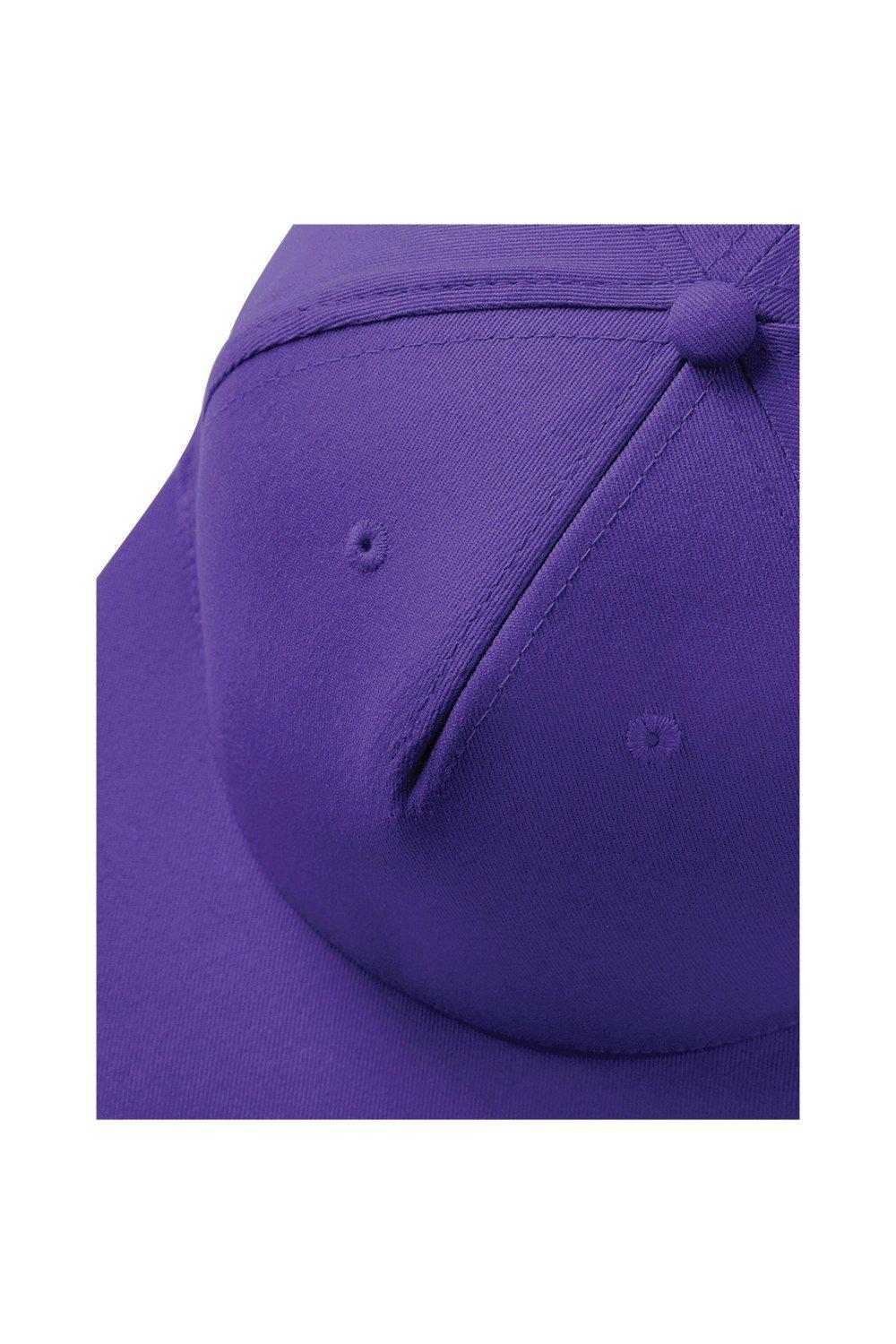 Рэперская кепка Snapback Beechfield, фиолетовый