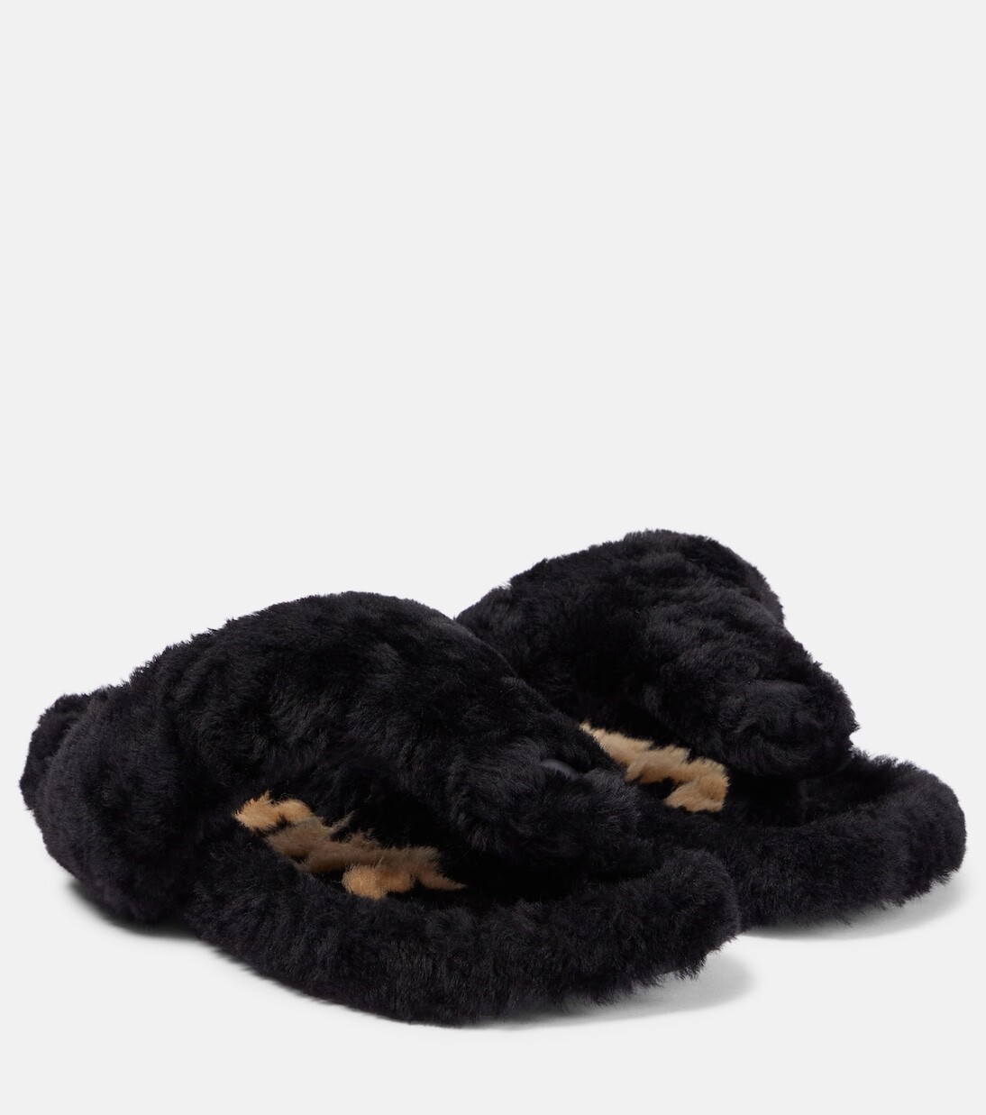 

Сандалии easy из овчины с ремешками Loewe, черный
