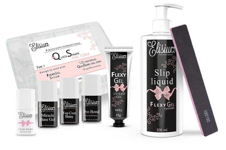 

Маникюрный набор maxi fast shape тип 1 с гелевой системой Elisium, 1 комплект