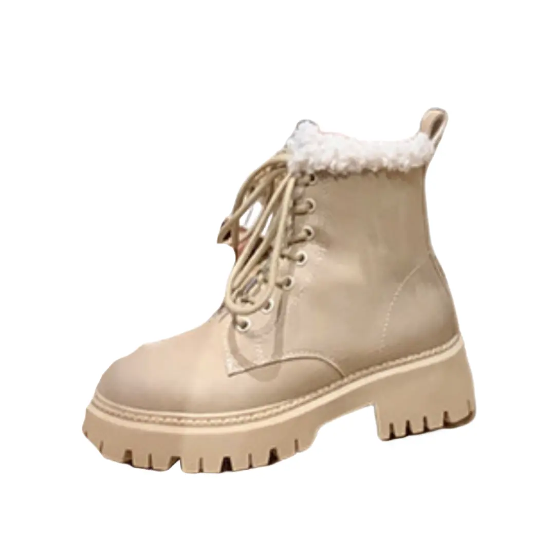 

Ботинки Martin Boot женские Abcfjg, бежевый