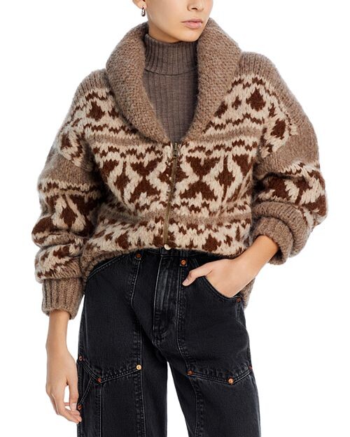 

Кардиган на молнии Couchon FRAME, цвет Tan/Beige