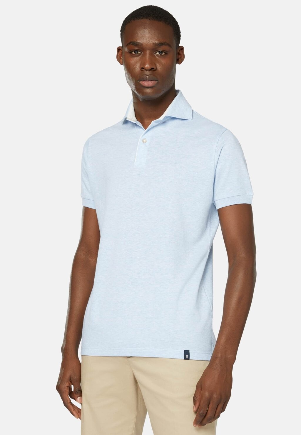 

Рубашка-поло Regular Fit Boggi Milano, цвет light blu