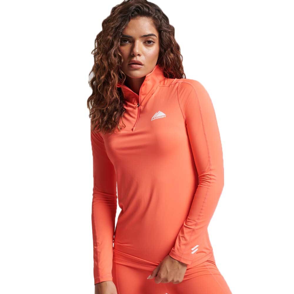 

Базовый слой с длинным рукавом Superdry Half Zip Base Layer, оранжевый