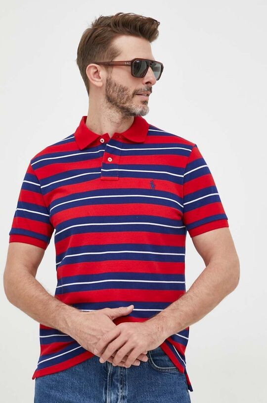 

Хлопковое поло Polo Ralph Lauren, красный