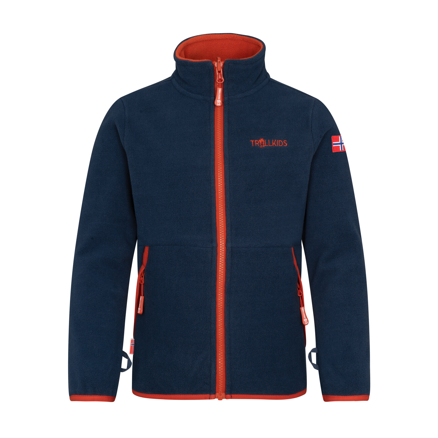 

Флисовая куртка Trollkids Fleece Jacke Storfjord, цвет Rostrot/Mystik Blau