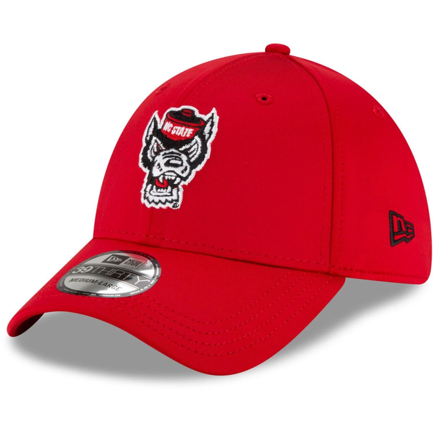 

Мужская гибкая шляпа New Era Red NC State Wolfpack Campus Preferred 39THIRTY