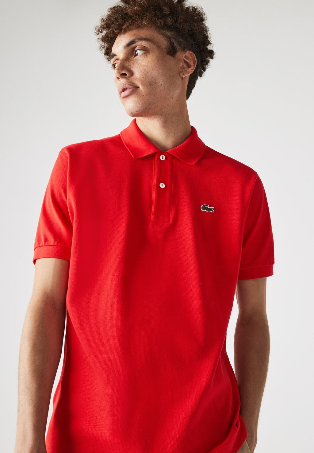 

Поло Lacoste, красный