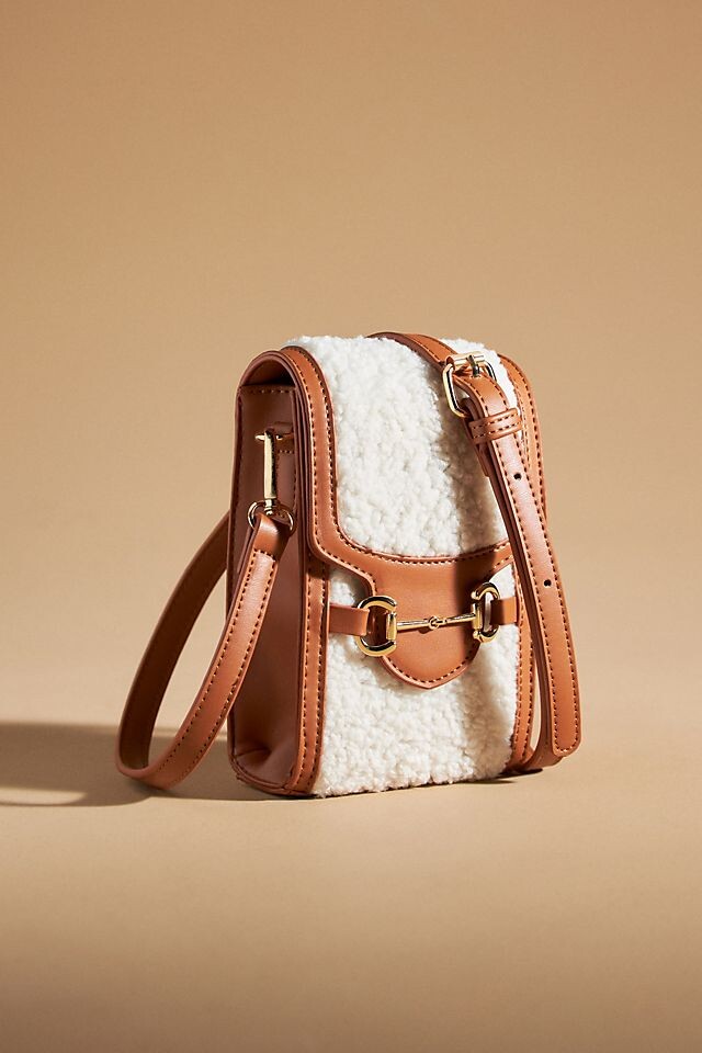 

Сумка Anthropologie Sherpa Cell, бежевый