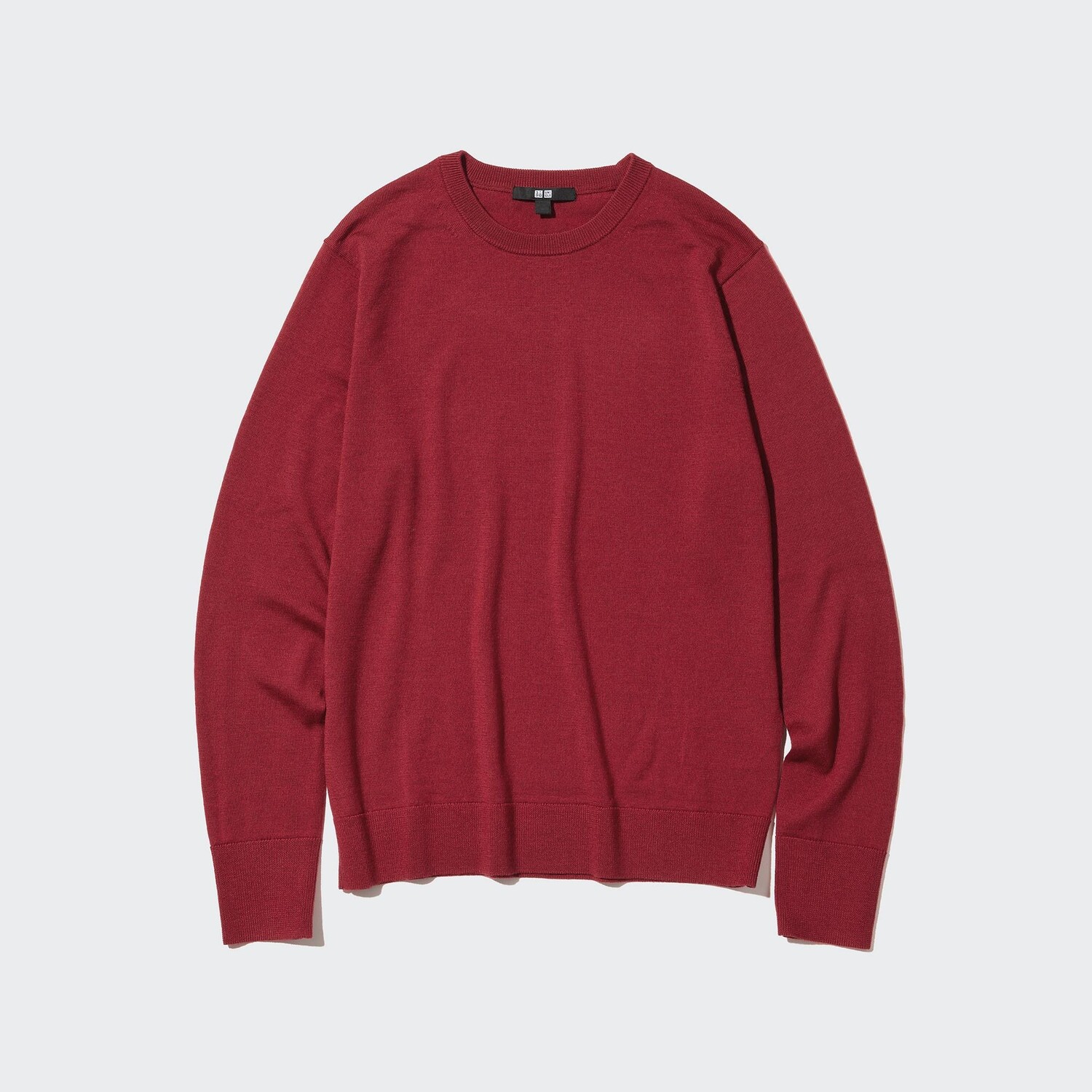 

Джемпер Uniqlo женский из шерсти мериноса с круглым вырезом, красный